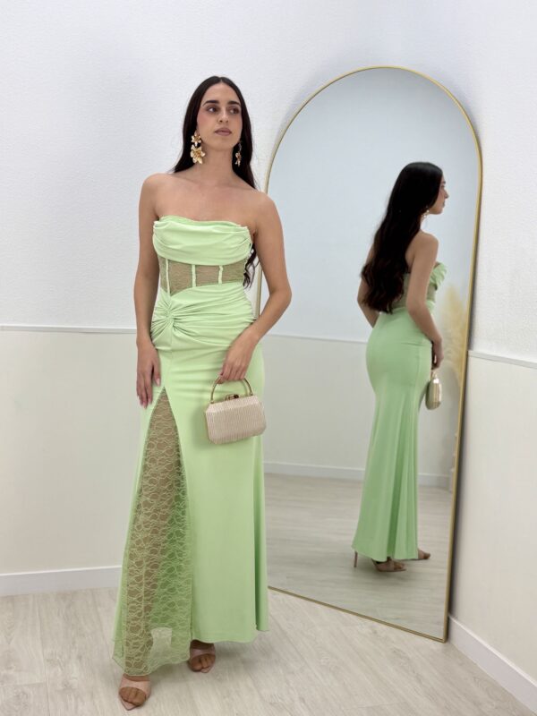 VESTIDO AMANECER VERDE MENTA