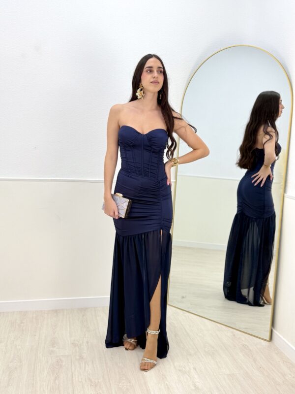 VESTIDO LUX AZUL MARINO