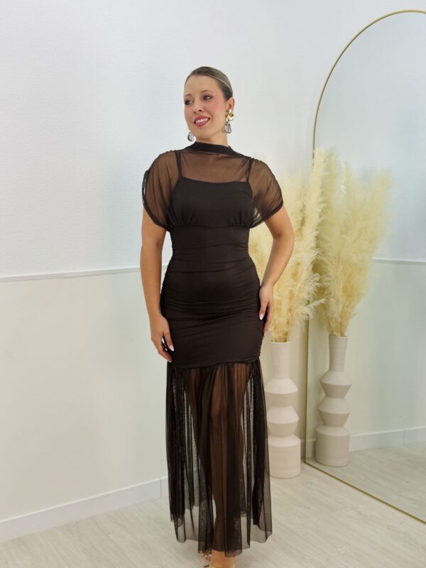 Vestido Sara chocolate