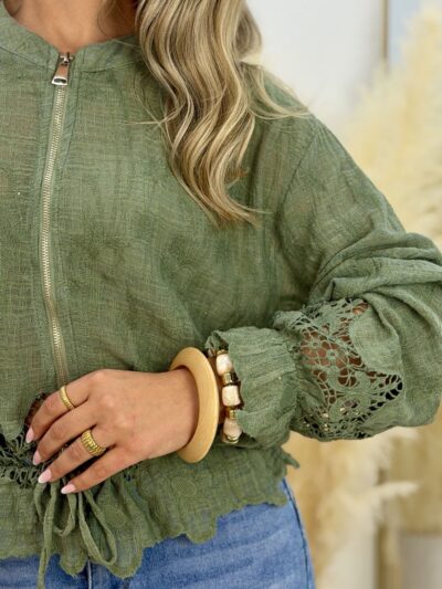 Chaqueta abril verde