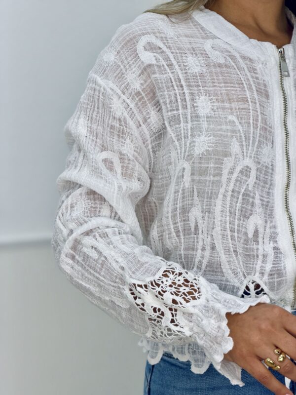 Chaqueta abril blanca - Imagen 2