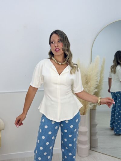 Blusa diamante blanco