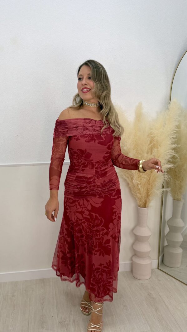 Vestido Scarlet Bardot