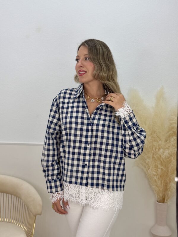 Camisa Chloe azul - Imagen 3