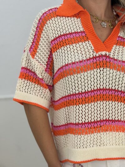 Camiseta hilo diana naranja