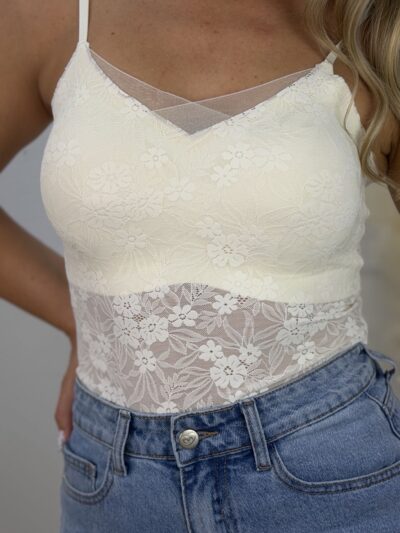 Top Encaje Sculpt Nude