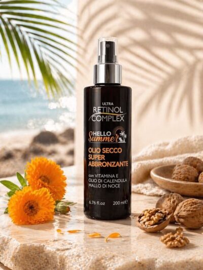 Aceite seco bronceador retinol complex