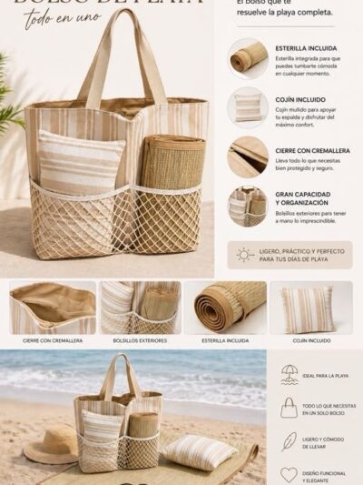 Bolso playa todo en uno