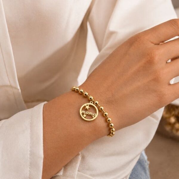 Pulsera mamá acero
