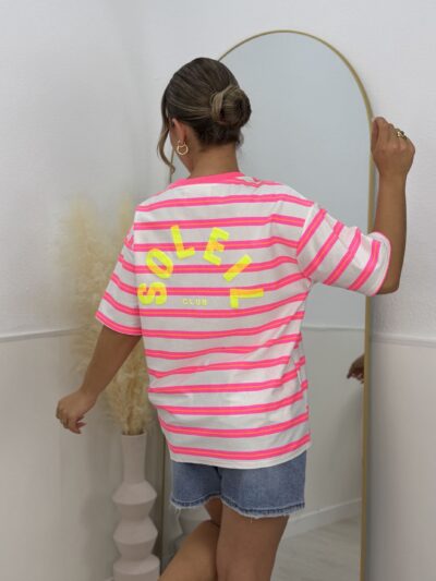 Camiseta soleil club rosa