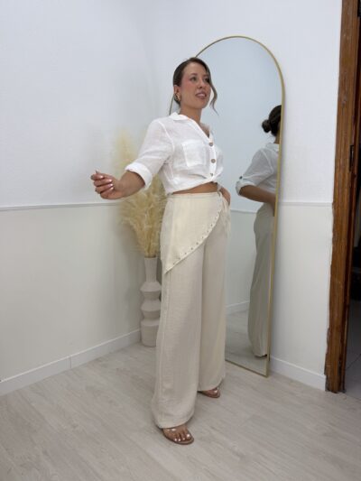 Pantalón stradivari crudo