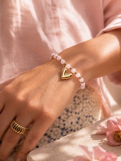 Pulsera Rosalie Love rosa