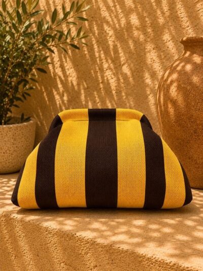 Bolso Capri mostaza y choco