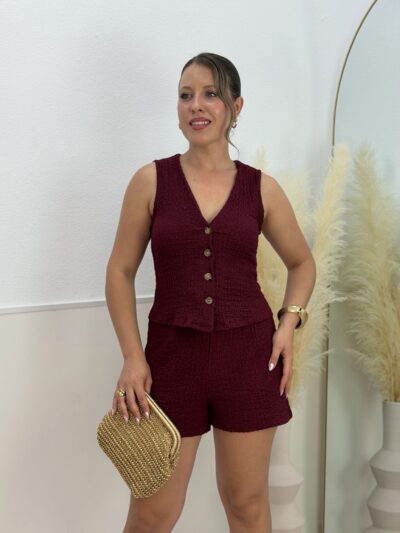 Conjunto bambu granate