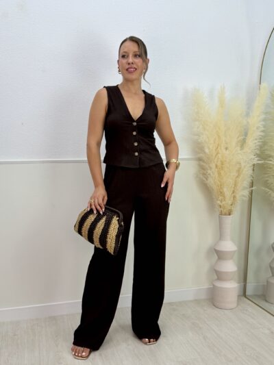 Conjunto bambu confort marrón