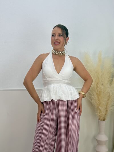 Top globo blanco