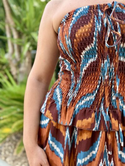 Vestido Marea Salvaje teja