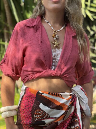 Camisa verano coral