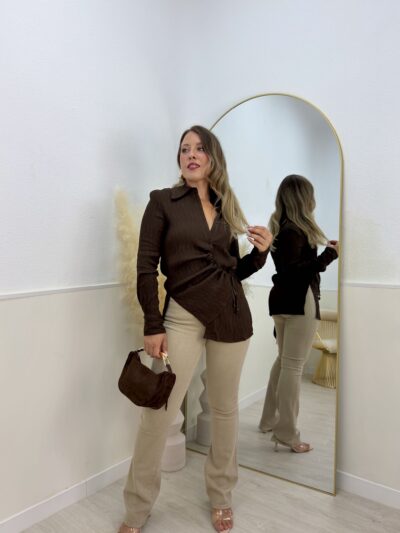 Camisa Milena chocolate
