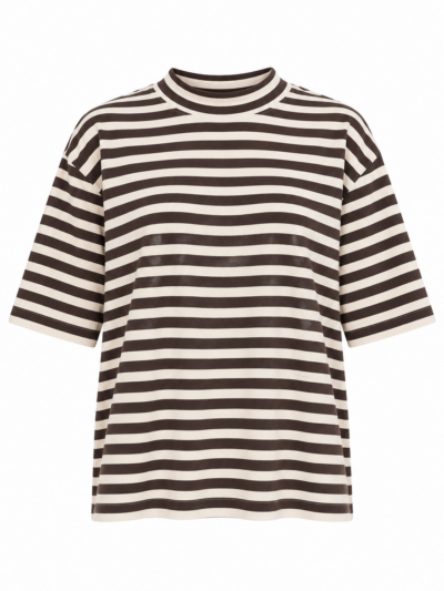 Camiseta algodón marrón