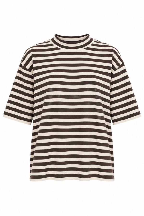 Camiseta algodón marrón - Imagen 2