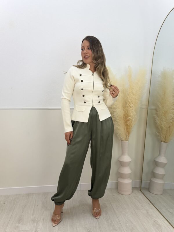 Chaqueta Napoleón blanco roto - Imagen 2