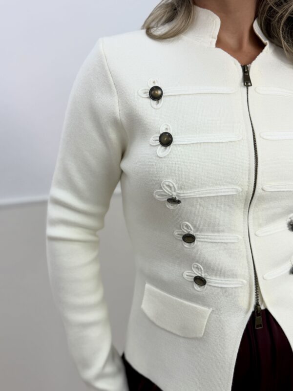 Chaqueta Napoleón blanco roto - Imagen 3