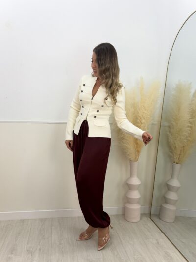 Chaqueta Napoleón blanco roto