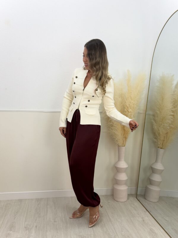 Chaqueta Napoleón blanco roto