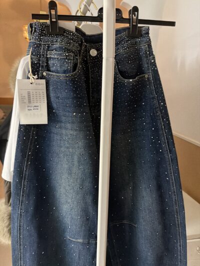 Pantalón bombarrel brillo