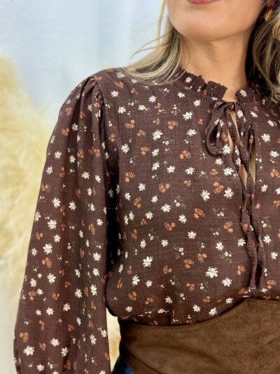 Camisa Provenza marrón