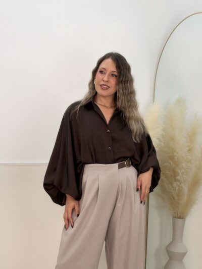 Camisa princes satinada choco